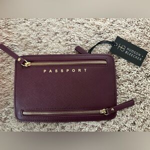 Burgundy Passport Travel Wallet